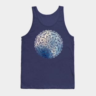 Yin Yang Blueberry Cream Mandala Tank Top